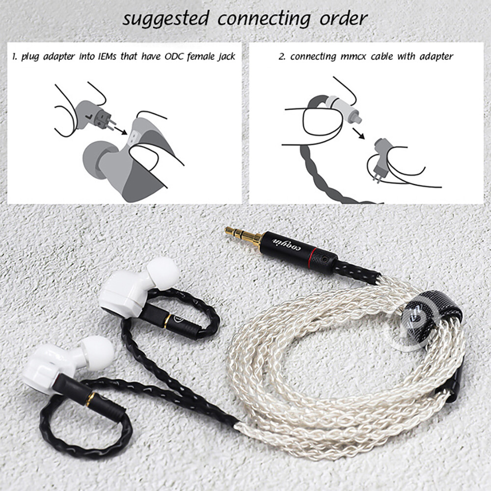 MMCX To 0.78mm 2 Pin Adapter IEMs Connector Jack Converter