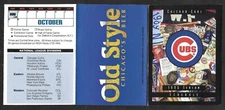 1995 CHICAGO CUBS  Old Style  Vine Line  Regular Season POCKET SCHEDULE  NM-MT