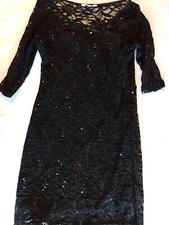 Ladies Peacocks Size 14 Lace Black 19569