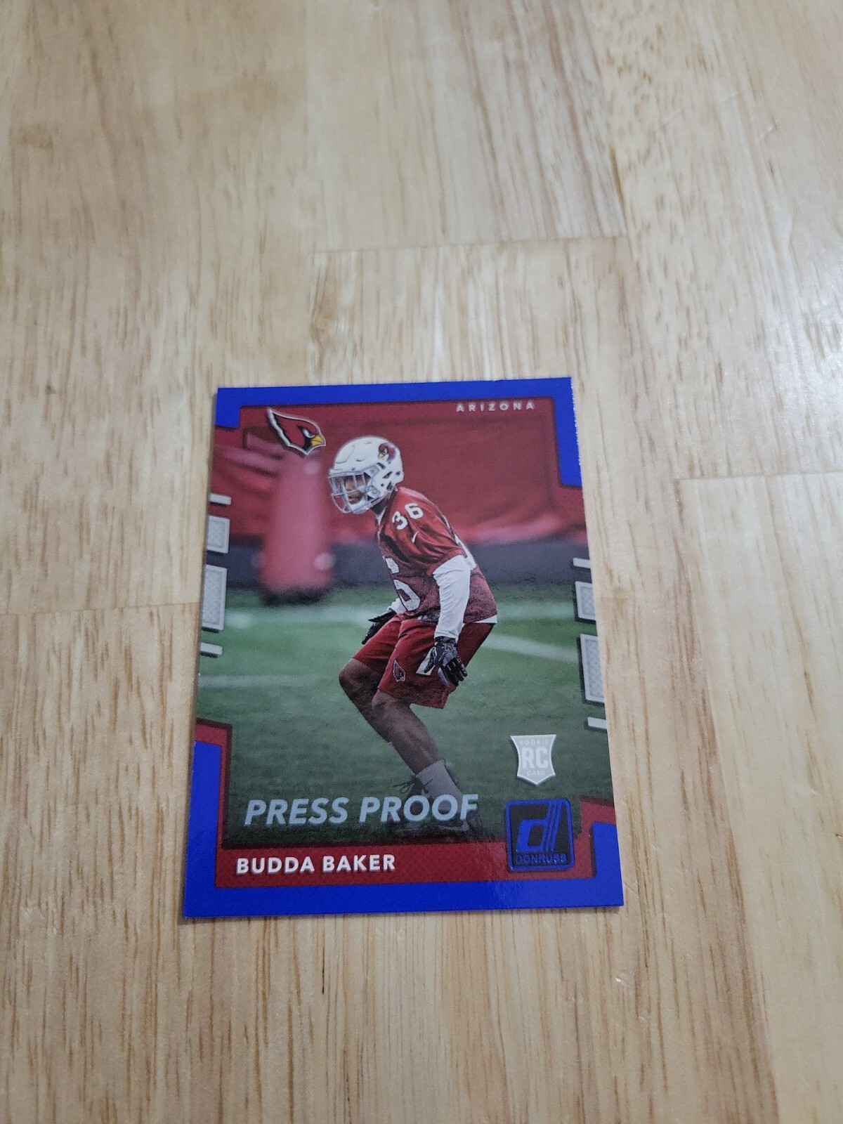 2017 Panini Donruss BUDDA BAKER Blue Press Proof Rookie Card RC #399 Cardinals
