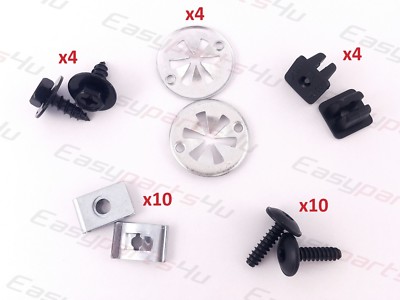 32x EINBAUSATZ UNTERFAHRSCHUTZ BEFESTIGUNG Clips passt Bora Jetta Golf Beetle 