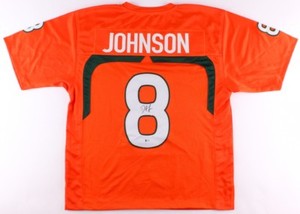 Duke Johnson Signed Miami Hurricanes Jersey (Beckett COA) Texans Feature Back 