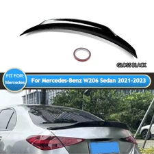 PSM Style Rear Trunk Spoiler Wing For Mercedes-Benz C-Class W206 C300 2021-2023