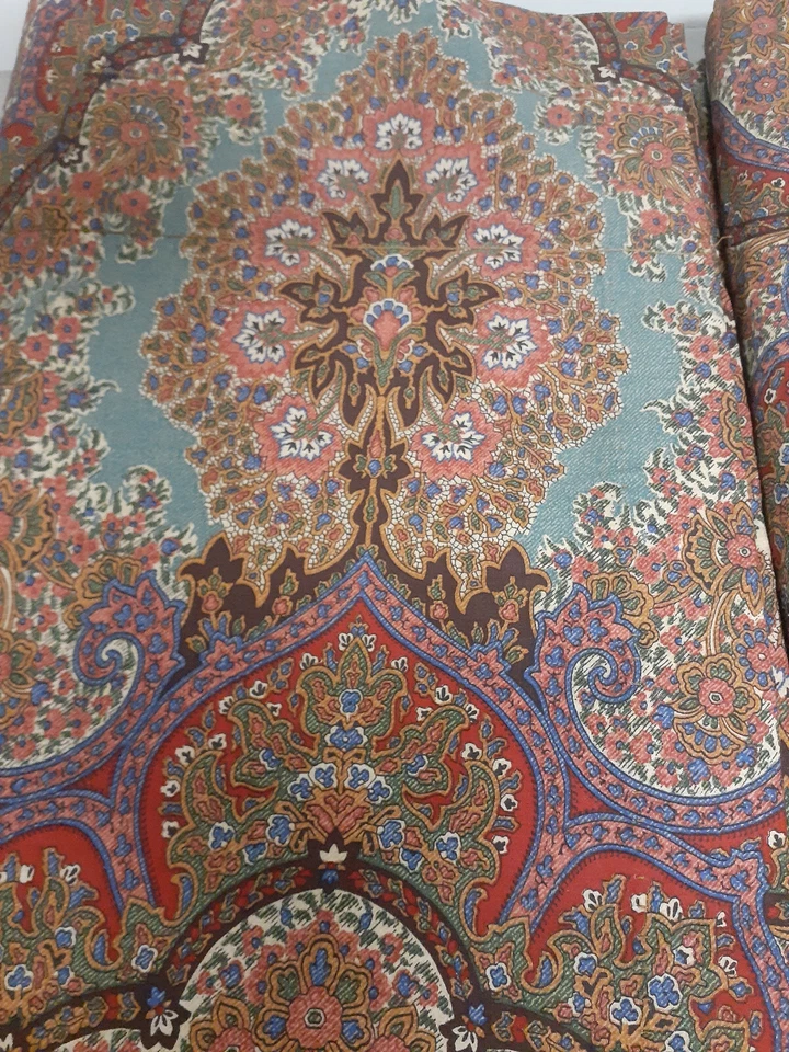 Ralph Lauren Emerson Paisley Pair of Lined Drapes-86"Long 5 Pairs Available-1990 - Image 3 of 4