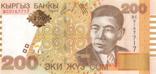 Kyrgyzstan 200 Som 2004 UNC - Afbeelding 1 van 2