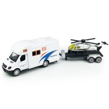 Mini Giocattolo Camper Camper Camper con Rimorchio Modello Auto Diecast Giocattolo Veicolo per Bambini
