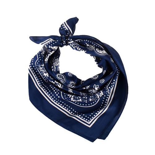 Lady Hair Scarf Neckerchief Scarves Cashew Flower Satin Square Silk Scarf Shawl - Picture 12 of 33