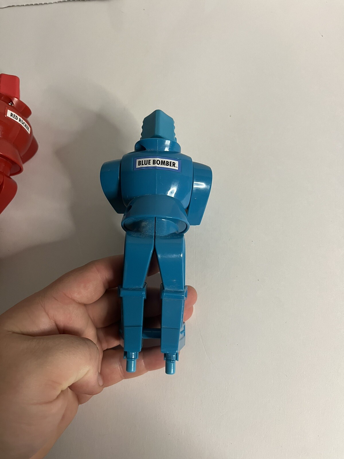 SAOLA Rock'em Sock'em Robots 2001 parti di ricambio solo bombardiere blu e rocker rosso