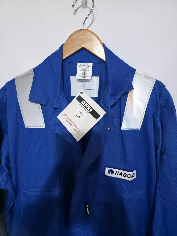 Nabors RPS Crude FR Flame Resistant Blue Coveralls Oil Gas Fire ~ XL ~ NWT - Image 3 of 3