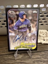 2024 Topps Series 1 - 1989 Topps Baseball Autographs Black Cade Marlowe /199!