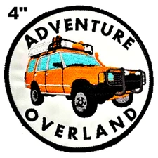 Land Rover Patch Iron-On Sew-On Car Embroidered Patches Adventure Hiking