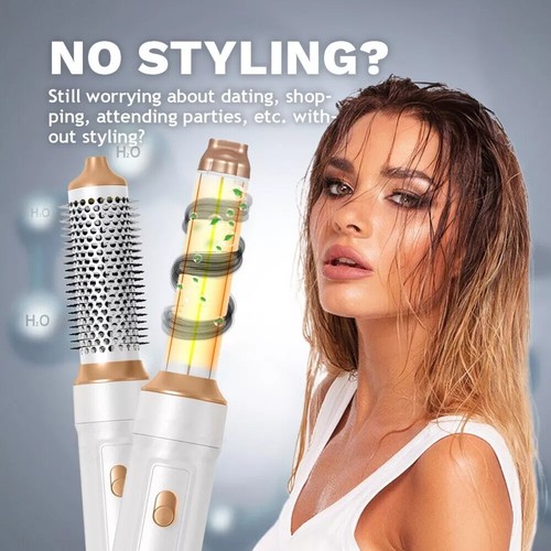 5 IN 1 Pro Air Wrap Blow Hair Styler Curler Straightener Hot Air Comb Brush NEW - Picture 18 of 27