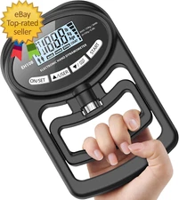 Hand Grip Strength Tester Trainer - Electronic Hand Dynamometer Forearm Grip