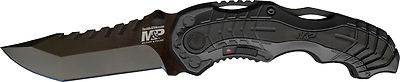 Smith & Wesson M&P Assisted Open Folder Plain Edge Aluminum Handle SWMP6