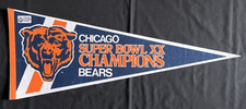 Chicago Bears Football 1985 Vintage Sports Pennants and Flags for
