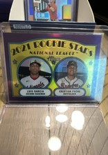 2021 Topps Heritage - Rookie Stars Luis Garcia, Cristian Pache #109 Chrome...