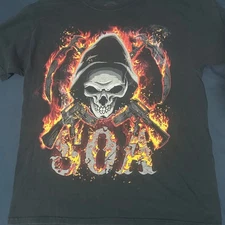 2014 Sons Of Anarchy Y2K Style Black T-Shirt SOA...