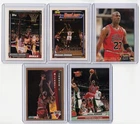 LOT of 5 - 1992-93 MICHAEL JORDAN CARDS - TOPPS, FLEER, ULTRA, STADIUM CLUB