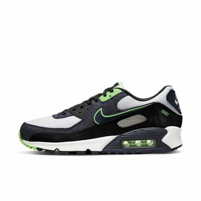 MEN'S SIZE 7.5 Nike Air Max 90 SE 'Black Scream Green' Sneakers Shoes DN4155-001