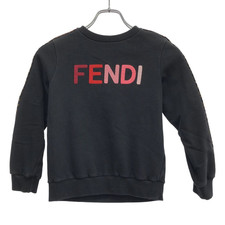 Fendi Kids Logo Sweatshirt Black 7A  7Y / Fits Age 7 UNISEX Me