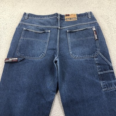 Vintage Phat Pharm Jeans Mens 42x31 Blue Baggy Carpenter Faded Skater Grunge 90s