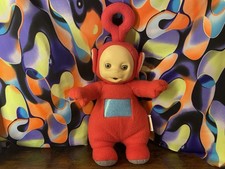 Vintage Teletubbies Po Red 12" Plush Stuffed Toy 1998 Playskool Tested Working