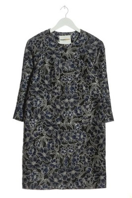 CLEMENTS RIBEIRO Übergangsmantel Damen Mantel Gr. DE 36 schwarz-blau-wollweiß