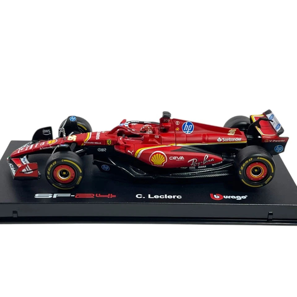 Modellino F1 Bburago Signature 1/43 Ferrari SF-24 Charles Leclerc #16 Monaco ... - Immagine 3 di 4