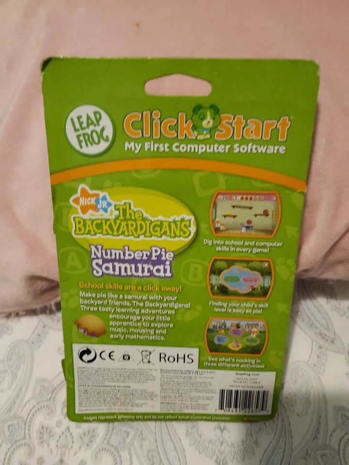 Leap Frog Click Start My 1st Computer: The Backyardigans Number Pie Samurai - Image 2 of 2