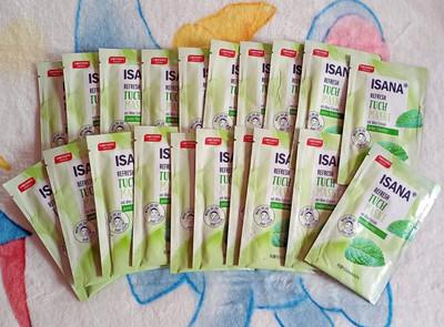 20 x 1 Stk | ISANA Refresh Tuchmaske Limitierte Edition Minz Extrakt NEU