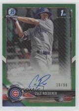 2018 Bowman Draft Chrome Pick Green Refractor 10/99 Cole Roederer Auto 3q5