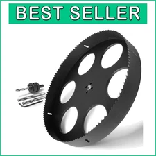 12 Inch Bi-Metal Hole Saw with Quick Change 1/2" Arbor - Perfect for Projects