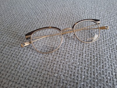 EYEVAN 7285 Oval Titanium Eyeglasses Model Caravan Antique Gold Tortoise 48-22