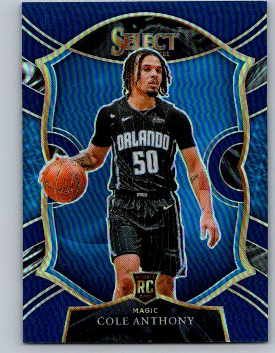2020-21 Panini Select #75 Cole Anthony Rookie Blue Prizms SILVER