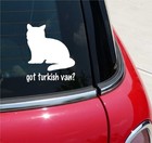 Got Turkish Van? Cat Graphic Decal Sticker Art Car Wall