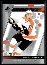 2022-23 SP Authentic Linus Sandin Rookie 114/999 Philadelphia Flyers #186