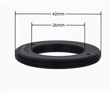 M26 26x0.5mm Female to M42 42x1mm Male M26-M42 Thread All Mount Adapter Ring