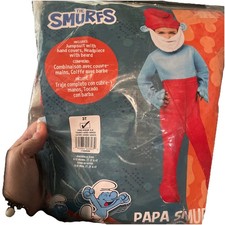 Papa Smurf Costume Size 3T Child Costume Jumpsuit - The Smurfs NEW