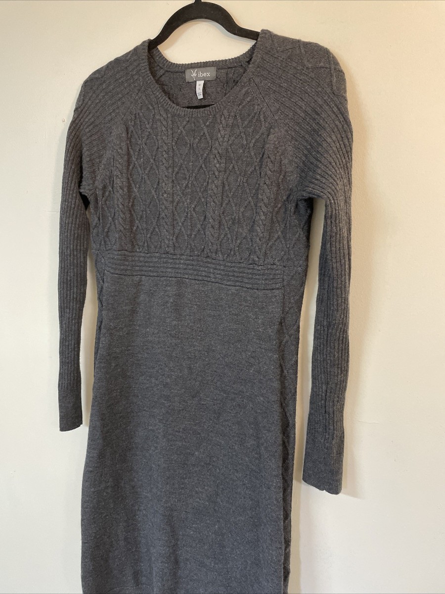 Ibex Arranmore Women's 100% Merino Wool Sweater Dress Gray Grey Size Small EUC | eBay Ibex Arranmore Women's 100% Merino Wool Sweater Dress Gray Grey Size Small EUC | eBay