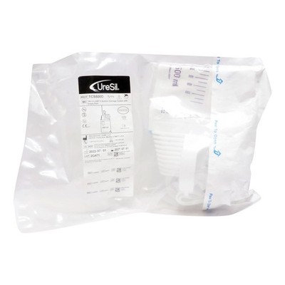 Suction Drainage Bag Tru-Close 20 Inch Tubing 500 mL Sterile Anti-Reflux Barrier
