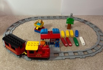 LEGO DUPLO 10874 STEAM TRAIN ACTION SOUND MOTORIZED PUSH AND GO RETIRED  55 PCS