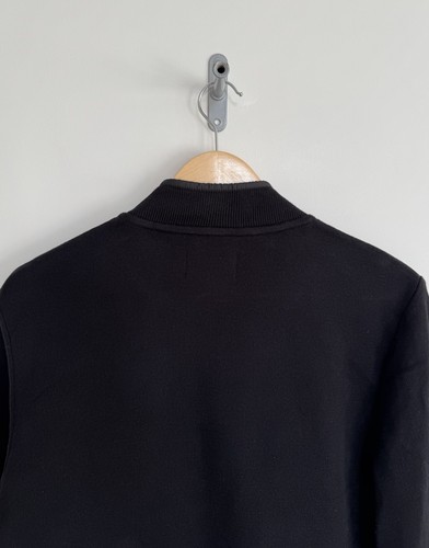 Barbour International Hybrid Quilted Zip Through Jersey Jacket Black Medium - Picture 11 of 14