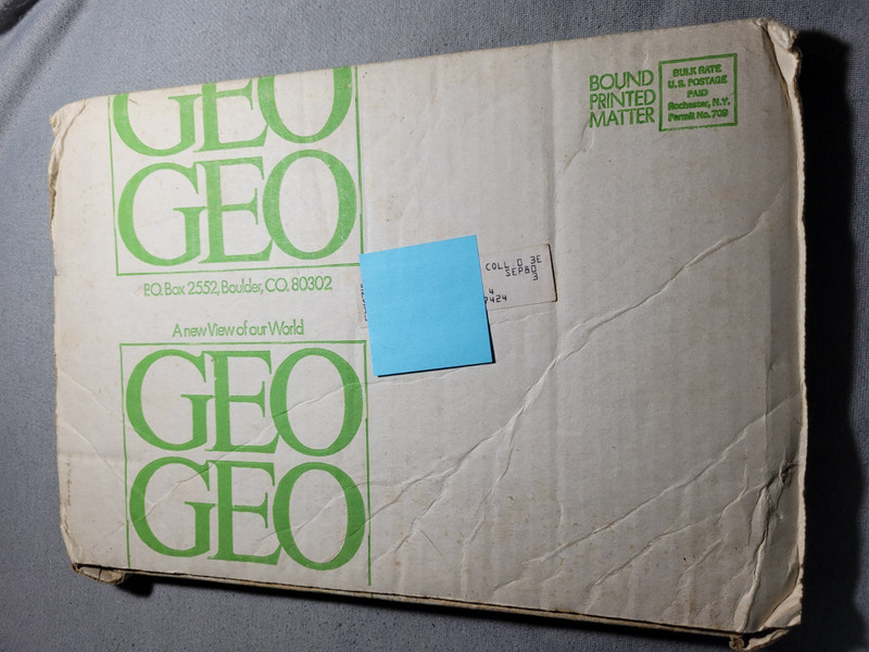 GEO MAGAZINE - COLLECTOR'S EDITION - 1/1/1980 - in original box, never opened