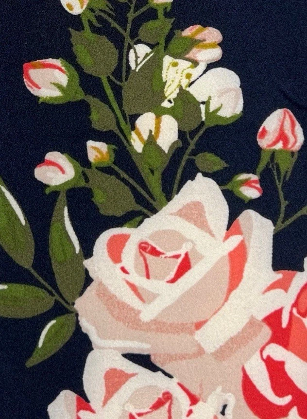 Leggings Lularoe OS Talla Única Difícil de Encontrar UNICORNIO DIP AZUL Floral ROSA Flor Romántica Foto 2 de 4