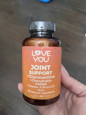 Love You Joint Support + Glucosamine + Condition + MSM  90 Tablets