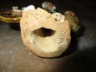 Antique Chinese Pottery Mudman Figurine Statue with Coin and Purse Marked CHINA — photo 2