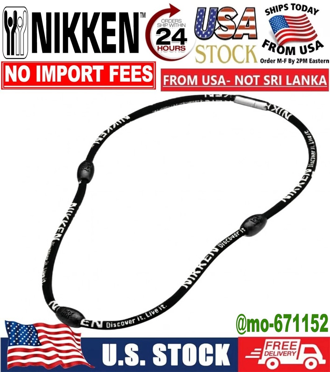 Nikken Kenko PowerBand Neck-Magnetic Necklace Black One Size Fits