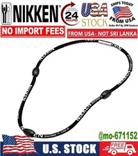 Nikken Kenko PowerBand Neck-Magnetic Necklace Black One Size Fits All New in Box