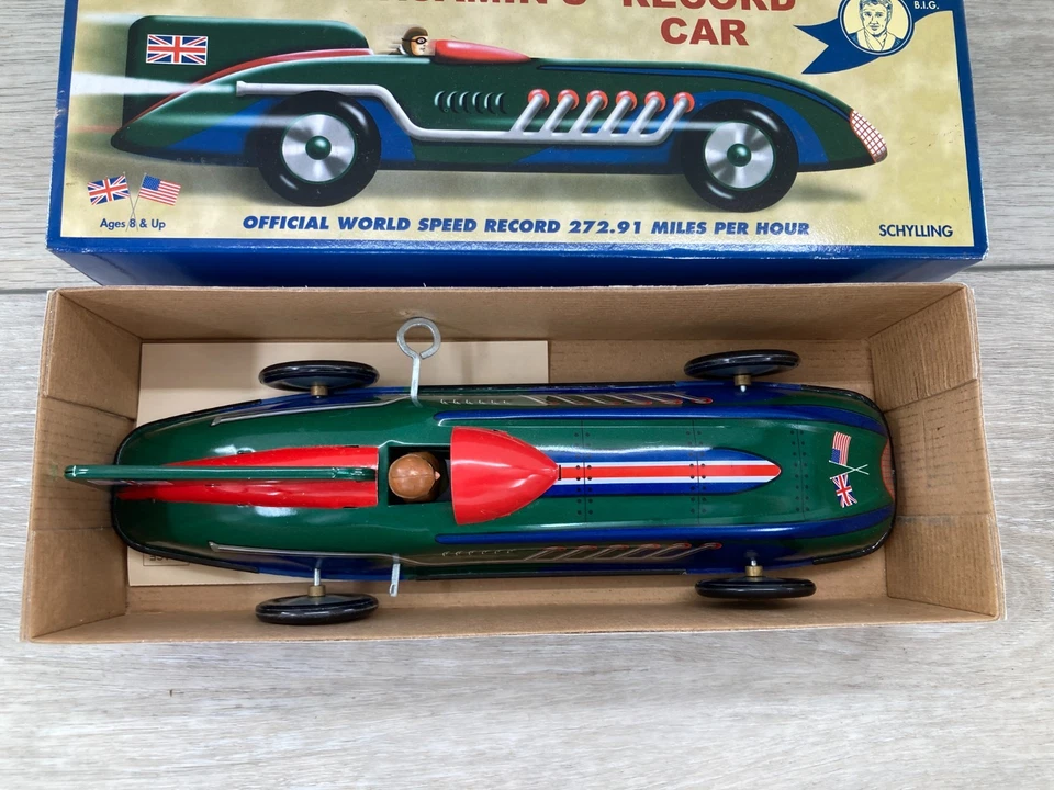 Schylling Collector Series Land Speed Record Car Captain Benjamin juguete de cuerda Foto 3 de 4
