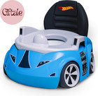 Blue Race Car Potty Training Toilet, Race Car Potty Seat Includes Detachable Tod